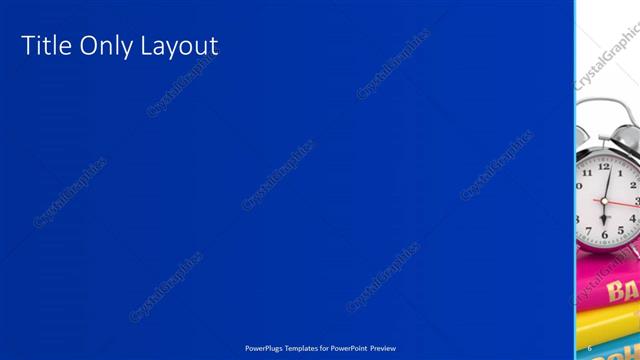 Title Only presentation slide layout