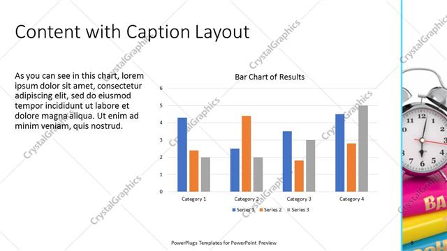 Content with Caption presentation slide layout