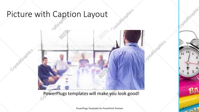 Picture with Caption presentation slide layout