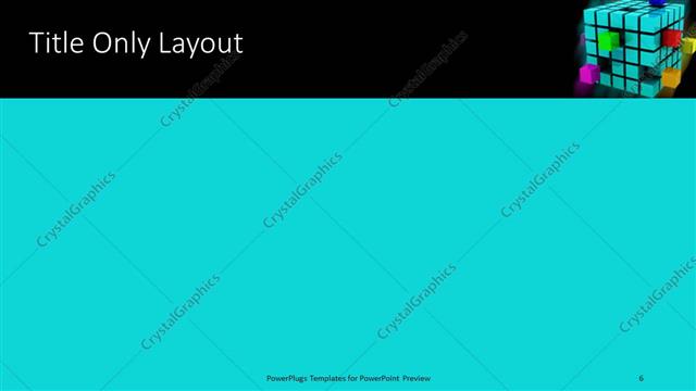 Title Only presentation slide layout