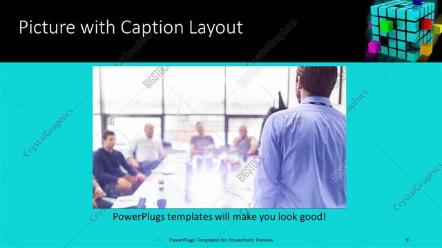Picture with Caption presentation slide layout