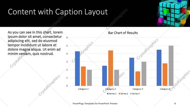 Content with Caption presentation slide layout