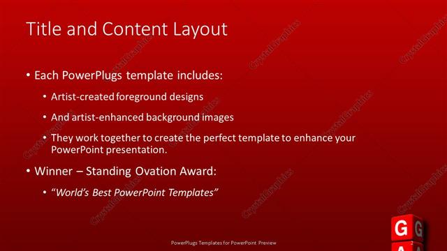 Title and Content presentation slide layout
