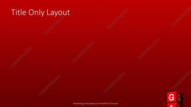 Title Only presentation slide layout