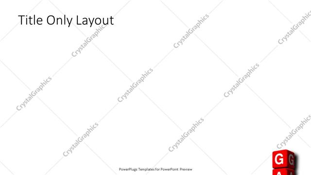 Title Only presentation slide layout