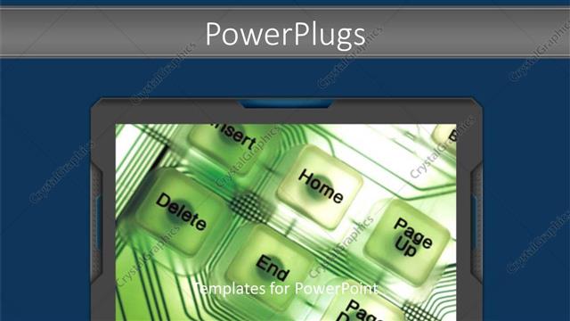  Presentation with cyber - A collection of buttons with bluish background