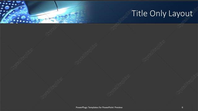 Title Only presentation slide layout