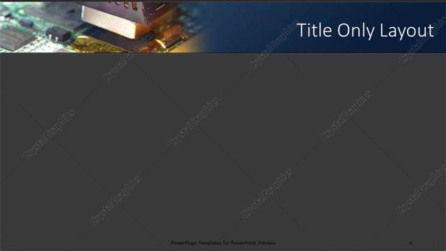 Title Only presentation slide layout