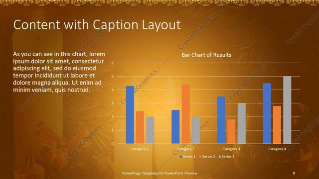 Content with Caption presentation slide layout