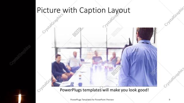 Picture with Caption presentation slide layout