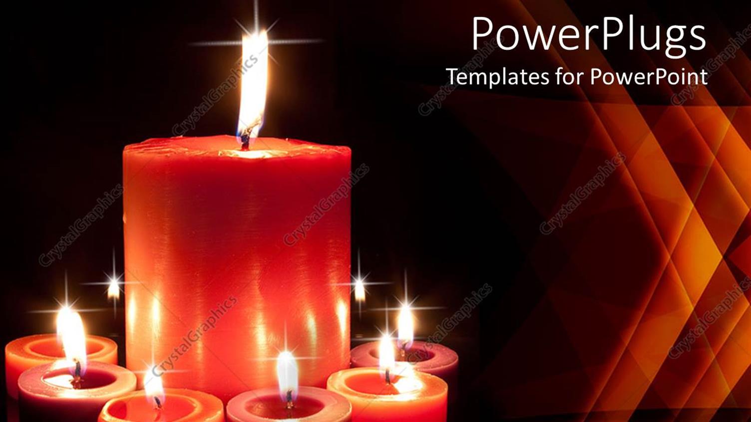 Featuring a Collection of Candles with Dark Background