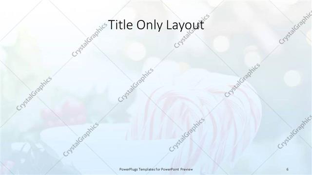 Title Only presentation slide layout