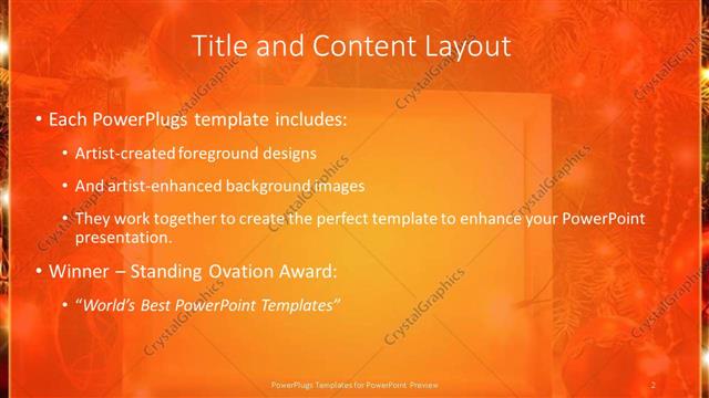 Title and Content presentation slide layout