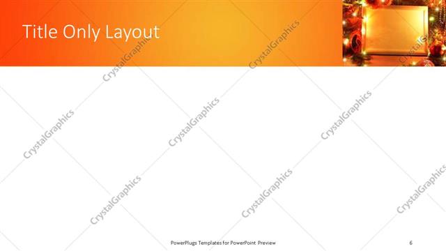 Title Only presentation slide layout