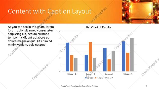 Content with Caption presentation slide layout