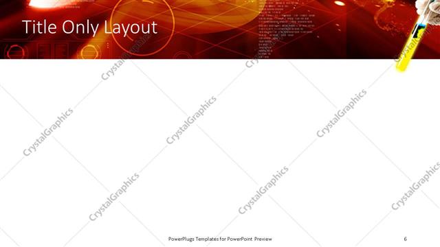 Title Only presentation slide layout