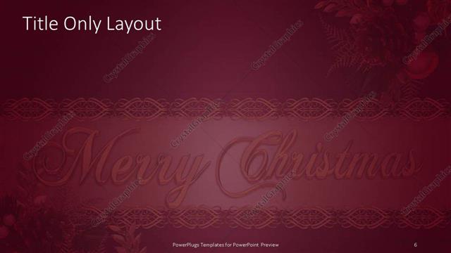 Title Only presentation slide layout