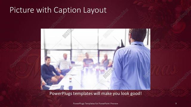Picture with Caption presentation slide layout