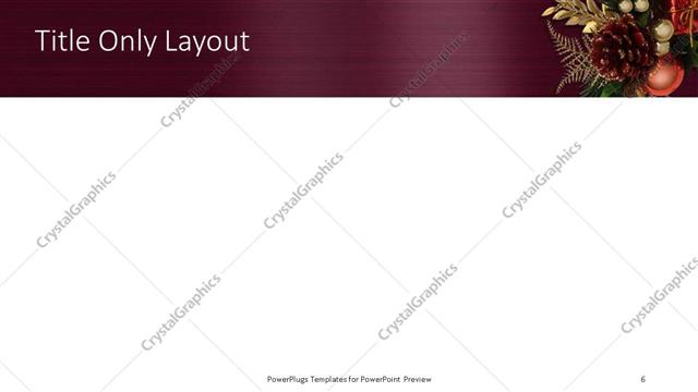 Title Only presentation slide layout