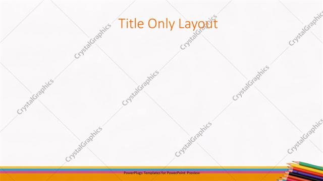 Title Only presentation slide layout