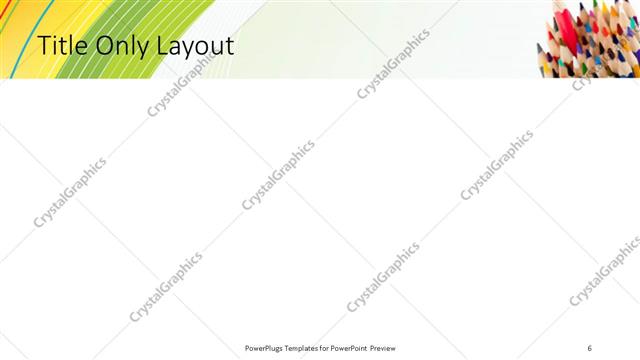 Title Only presentation slide layout