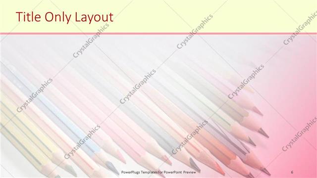 Title Only presentation slide layout