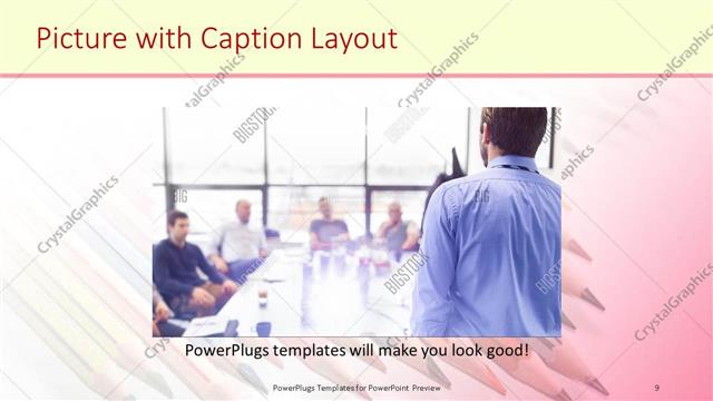 Picture with Caption presentation slide layout