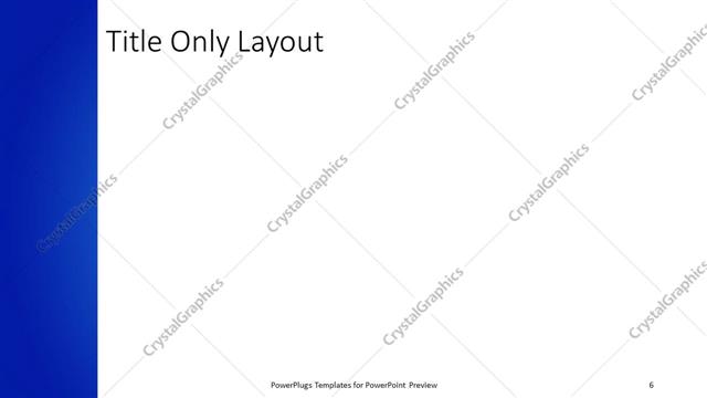 Title Only presentation slide layout