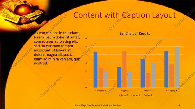 Content with Caption presentation slide layout