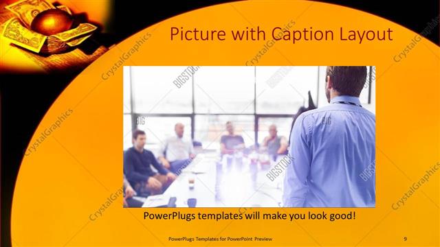 Picture with Caption presentation slide layout