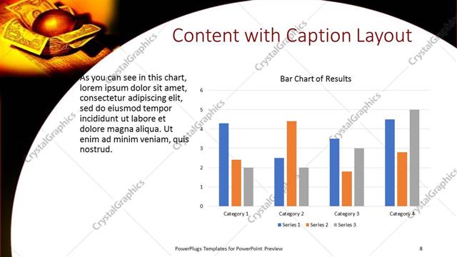 Content with Caption presentation slide layout
