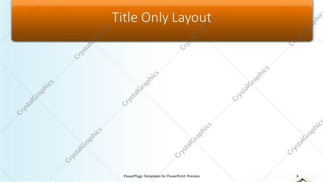 Title Only presentation slide layout