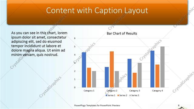 Content with Caption presentation slide layout