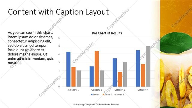Content with Caption presentation slide layout