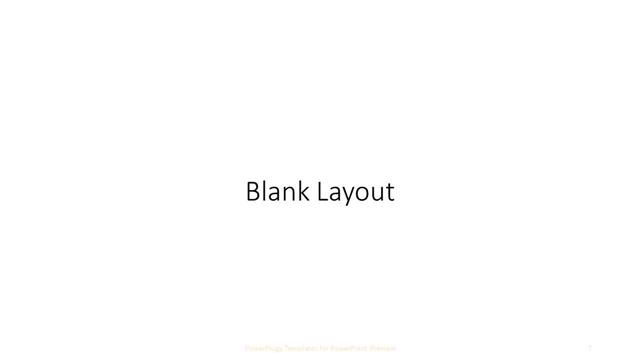 Blank presentation slide layout