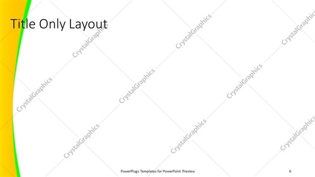 Title Only presentation slide layout