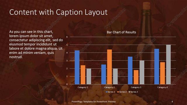 Content with Caption presentation slide layout