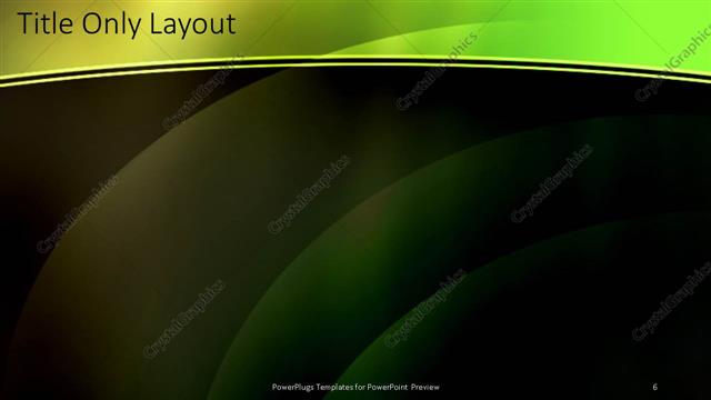 Title Only presentation slide layout