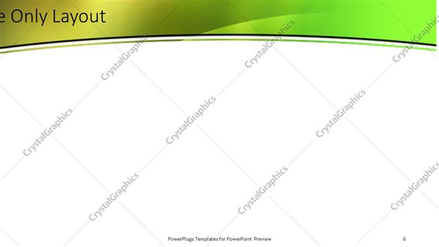 Title Only presentation slide layout