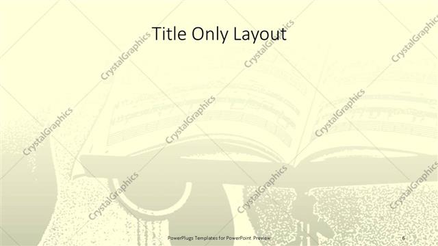 Title Only presentation slide layout