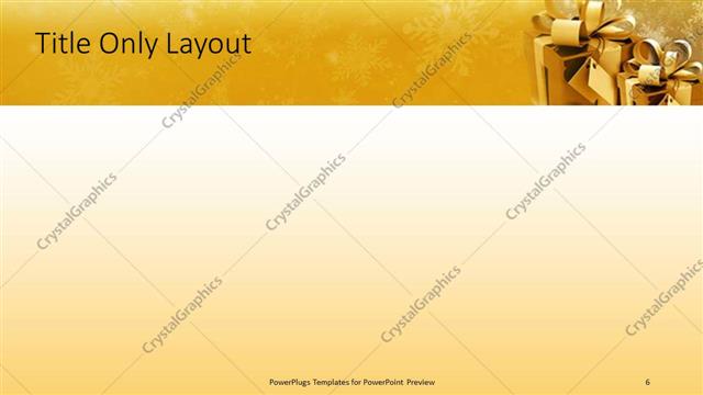 Title Only presentation slide layout