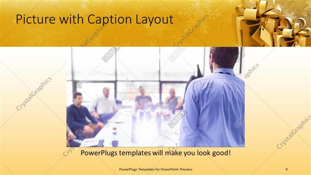 Picture with Caption presentation slide layout