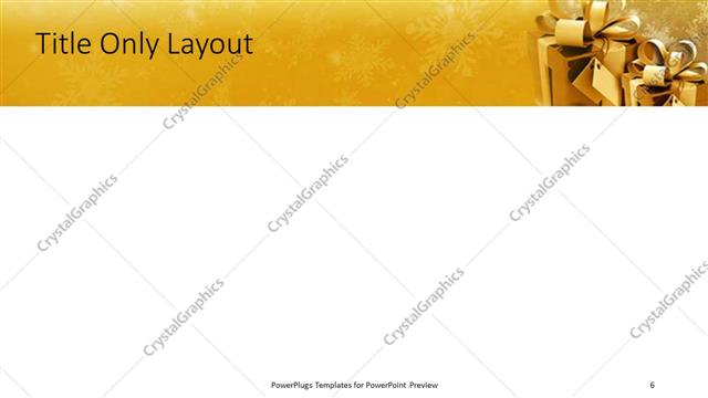 Title Only presentation slide layout