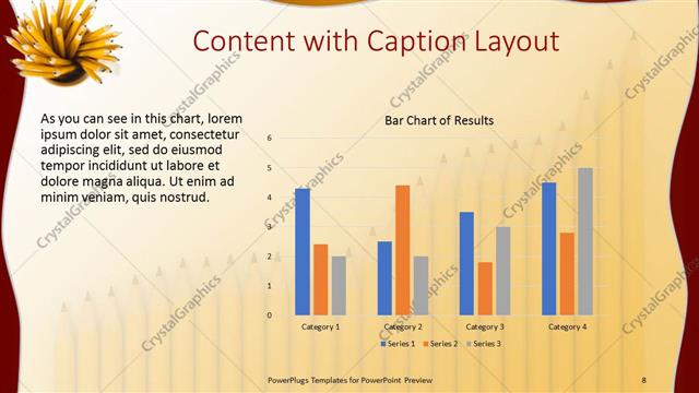 Content with Caption presentation slide layout