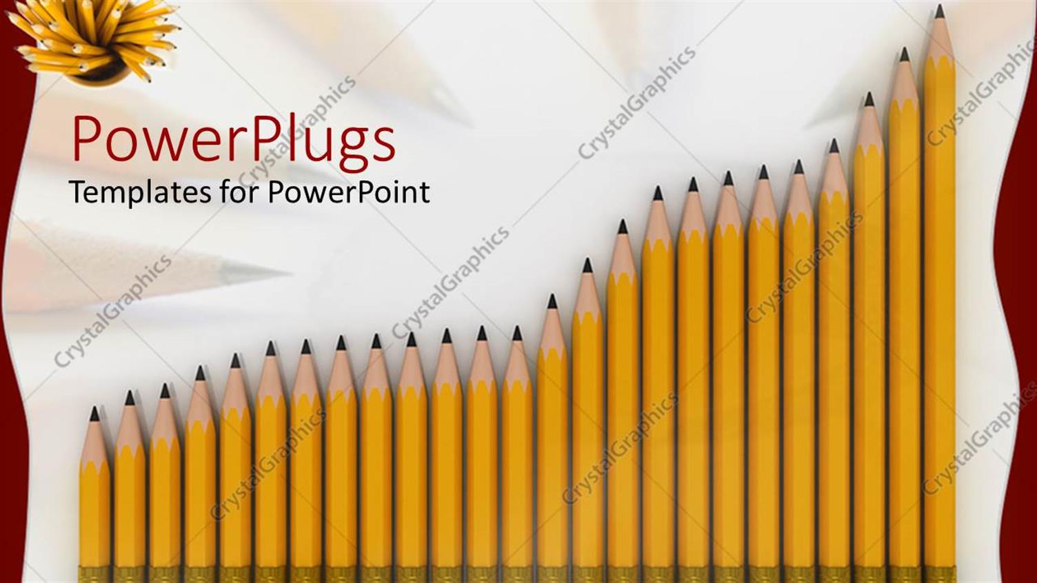 Featuring a Collection of Lead Pencils in the Form if a Graph