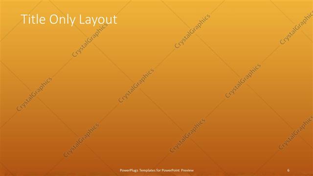 Title Only presentation slide layout