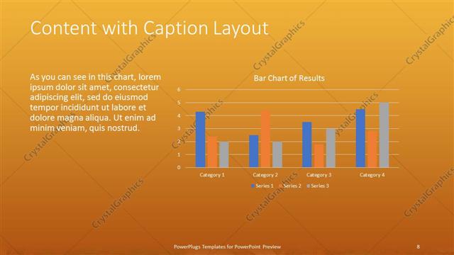 Content with Caption presentation slide layout