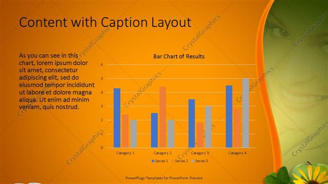 Content with Caption presentation slide layout