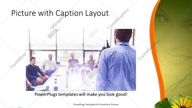 Picture with Caption presentation slide layout