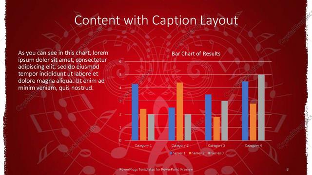 Content with Caption presentation slide layout